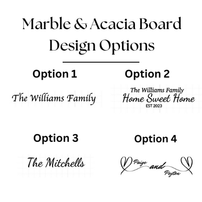 Marble & Acacia Board